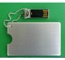 Clé USB format carte de credit alu connecteur amovible