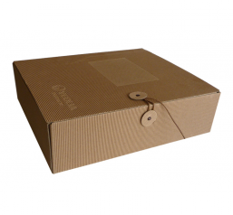 Coffret de présentation grand format, carton cannelure