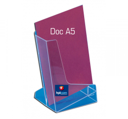Porte brochures de comptoir pour docs A5 +