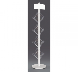 Porte brochures mat alu