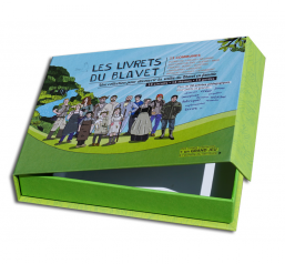 Boite en carton rembordé,fermeture aimant,type "livre"