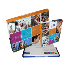 Coffret de classement en carton remborde, capacité 24 mm