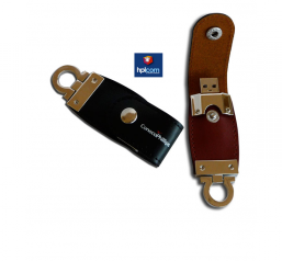 Clé USB ,étui cuir et métal