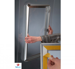 Porte visuel pour vitrine