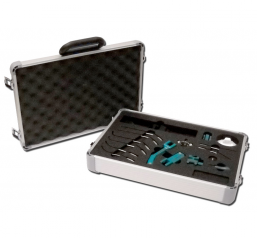 Valise de presentation Alu/bois,couvercle amovible