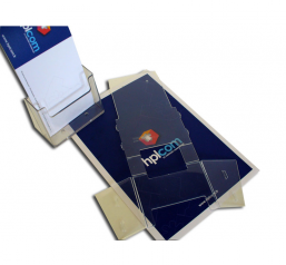 Porte brochures de comptoir pliable