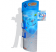 Totem presentoir carton forme elliptique,grand format