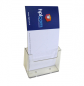 Porte brochures de comptoir plexi