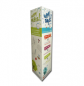 Totem presentoir carton forme triangulaire,grand format